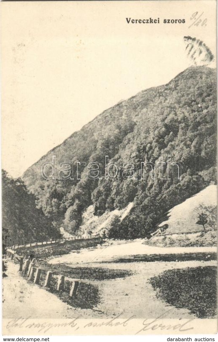 T2 1913 Vereckei-hágó, Veretsky Pass (Bereg); Szoros. Tatz Ferenc 280. / Gorge - Ohne Zuordnung