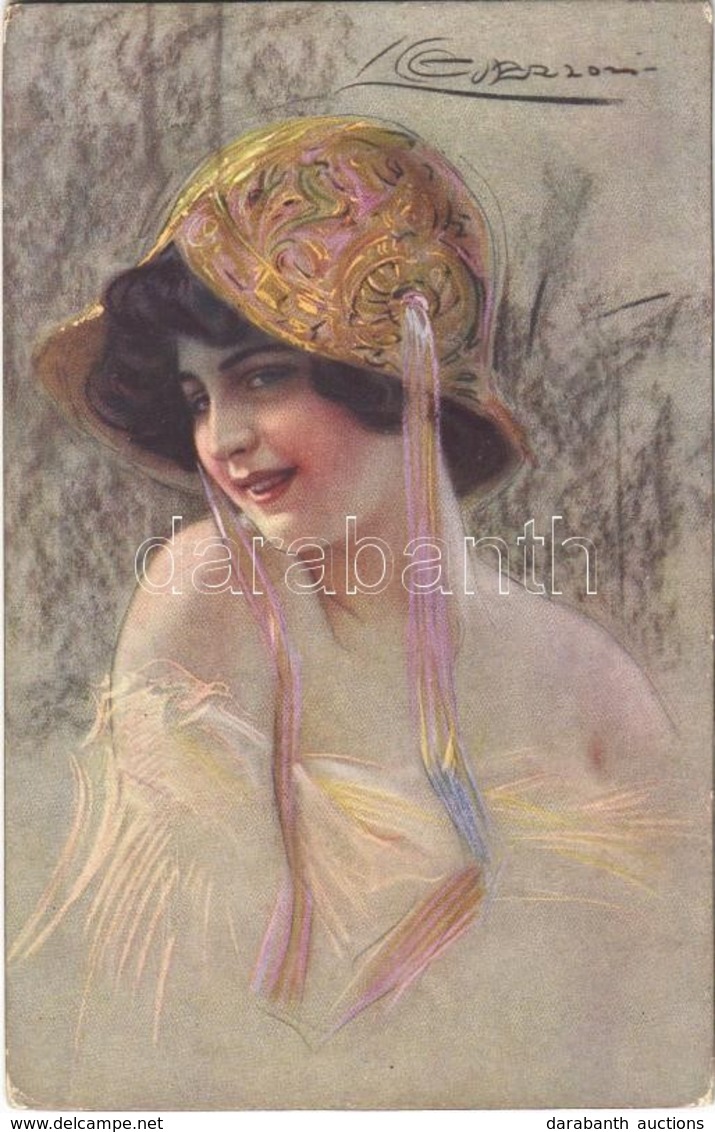 ** T2/T3 Italian Art Postcard, Lady. B.K.W.I. 702-5. S: Guerzoni - Sin Clasificación