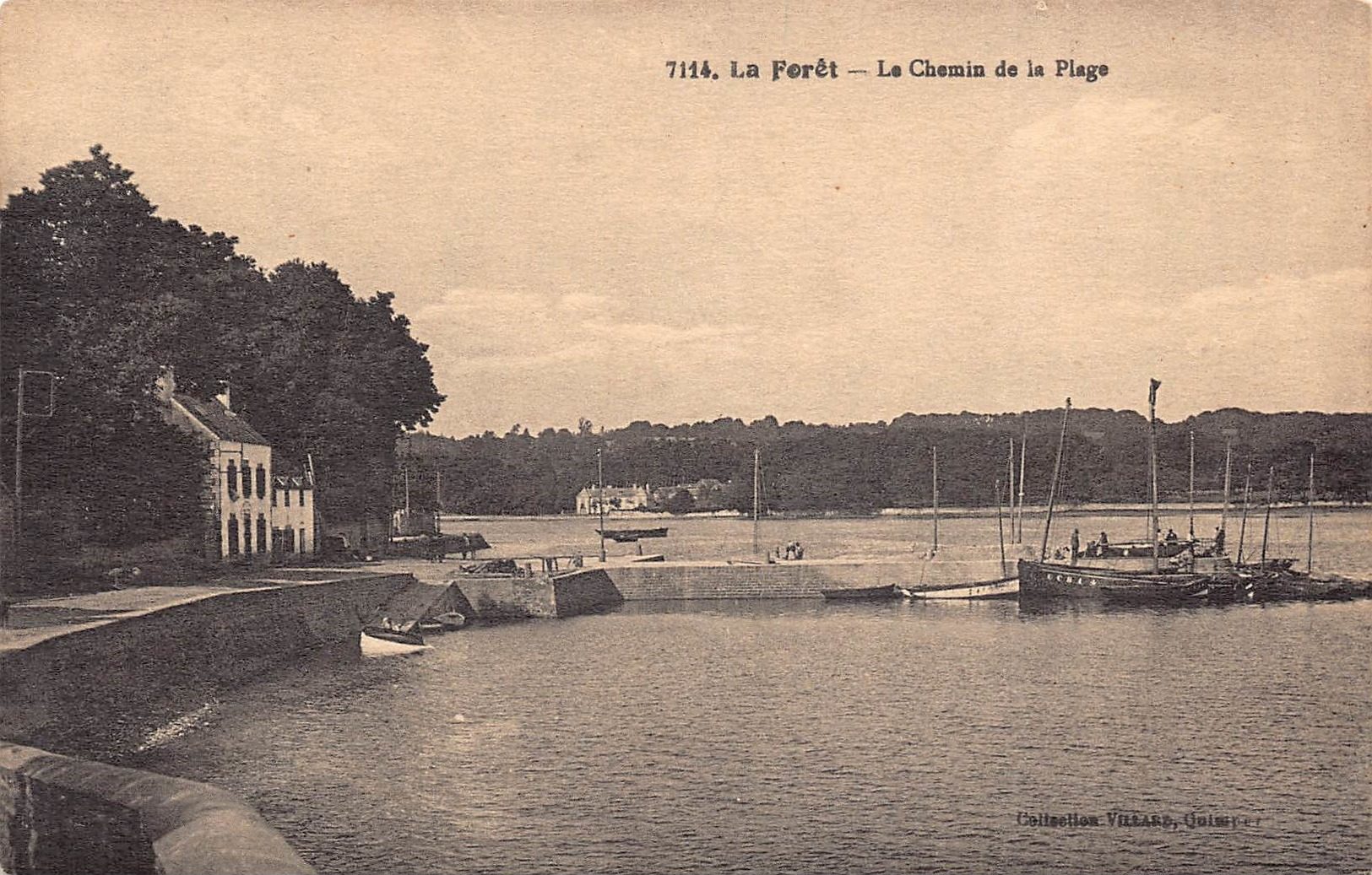 LA FORET FOUESNANT  -  Le Chemin  De La Plage ( Edts Villard 7114) - La Forêt-Fouesnant