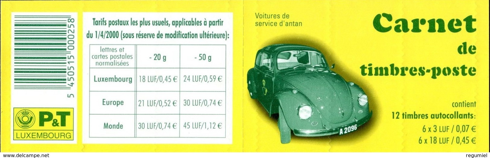 Luxemburgo Carnet. 1487 ** Coche. 2001 - Cuadernillos