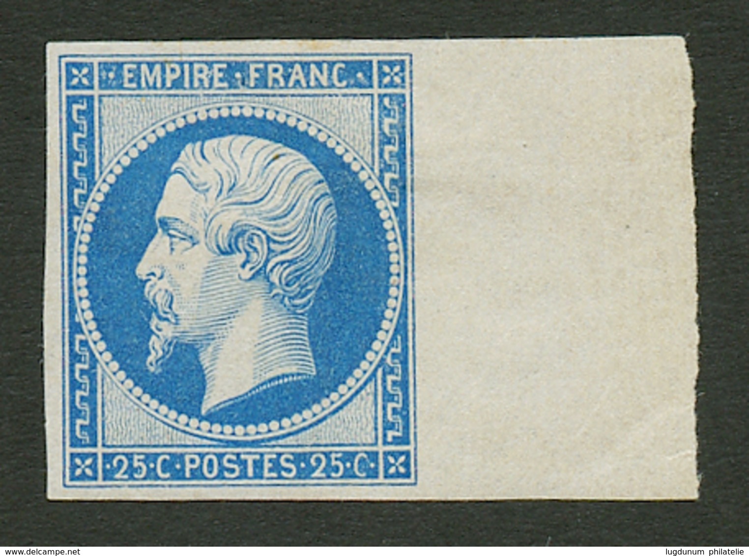 25c EMPIRE (n°15c) REIMPRESSION De 1862 Neuf * Bord De Feuille. Cote 600€. Signé MENOZZI. TTB. - Other & Unclassified