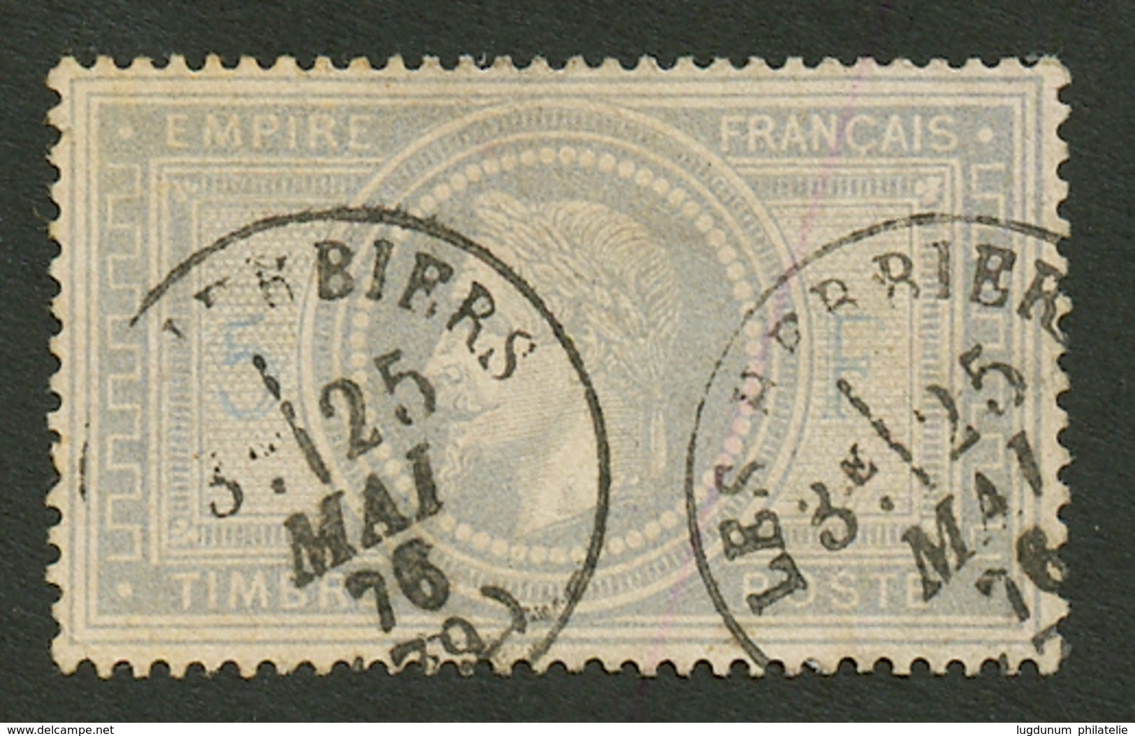 5F EMPIRE Variété "BURELAGE DOUBLE" N°33f Obl. T.16 LES HERBIERS. Sans Aminci, Infime Pli Sur Une Dent D' Angle. Rare. C - Autres & Non Classés