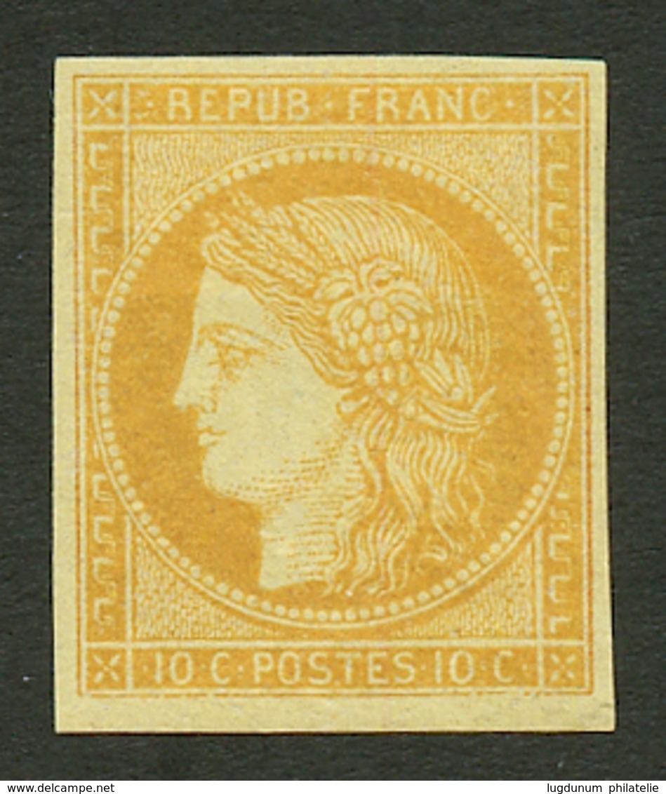 10c SIEGE REIMPRESSION GRANET (n°R36) Neuf *. Cote CERES 450€. Certificat ROBINEAU (2003). Rare. TB. - Other & Unclassified