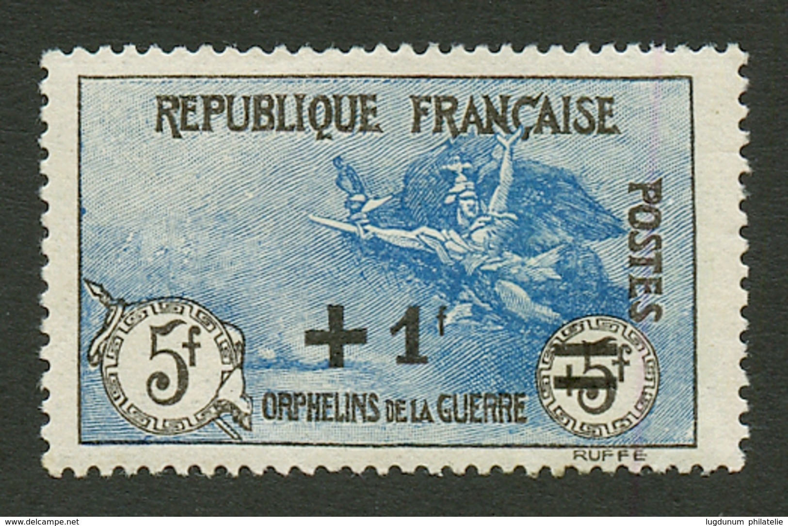 ORPHELINS : N°169a Noir Et Bleu Neuf **. Cote 385€. Signé CALVES. Superbe. - Other & Unclassified