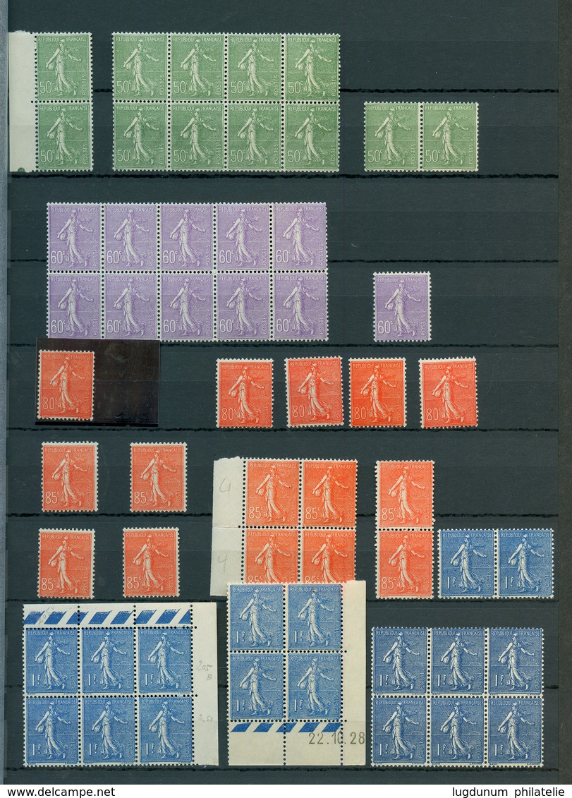 FRANCE - Superbe Stock Marchand Composé Uniquement De Bonnjes Valeurs Semi-Moderne (1900-50). Tous Les Timbres Neuf ** F - Collections