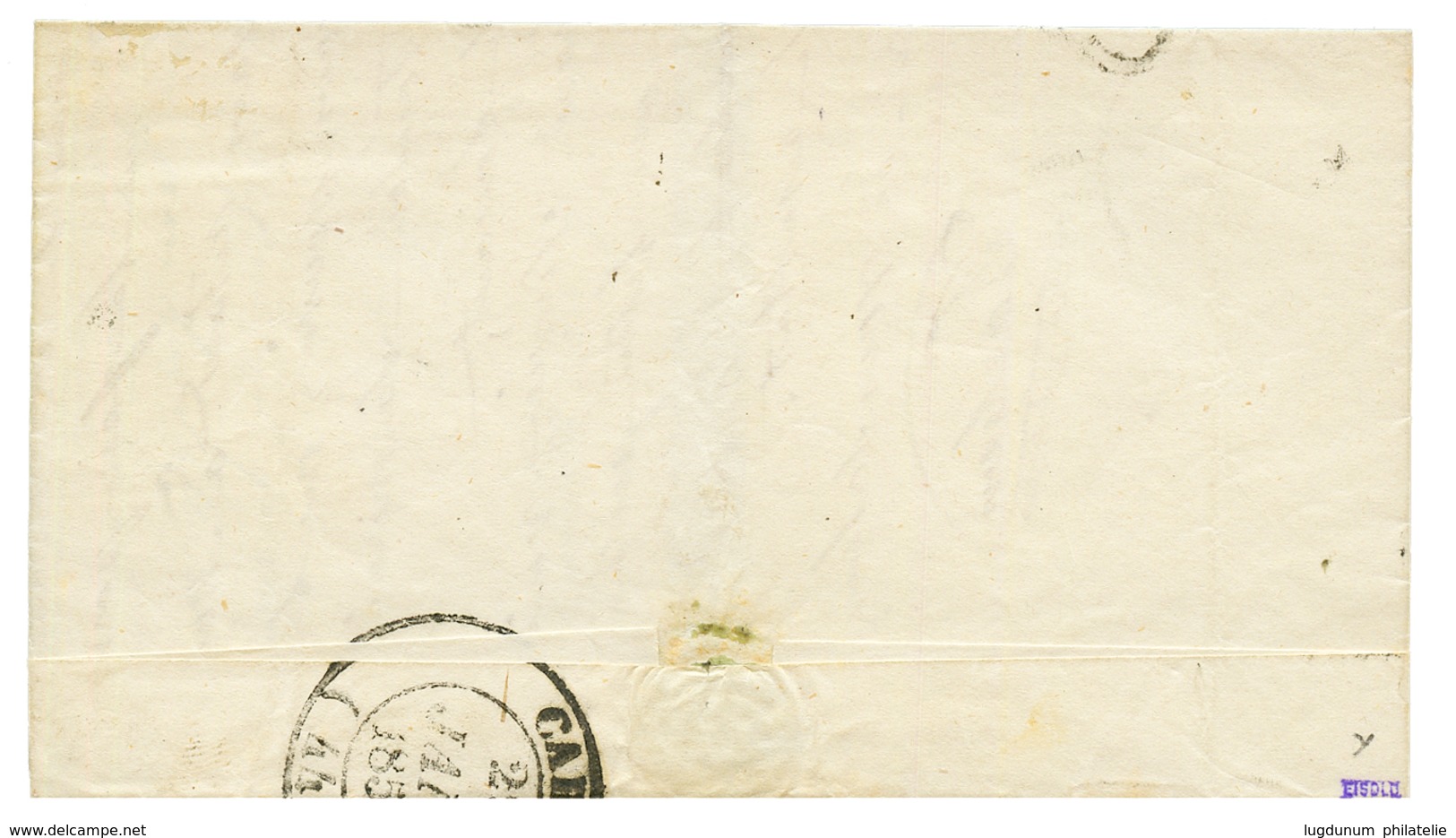 1850 20c Noir (n°3) Grandes Marges Obl. Grille + T.15 VILLEFRANCHE-DE-ROUERGUE Sur Lettre. Superbe. - Other & Unclassified
