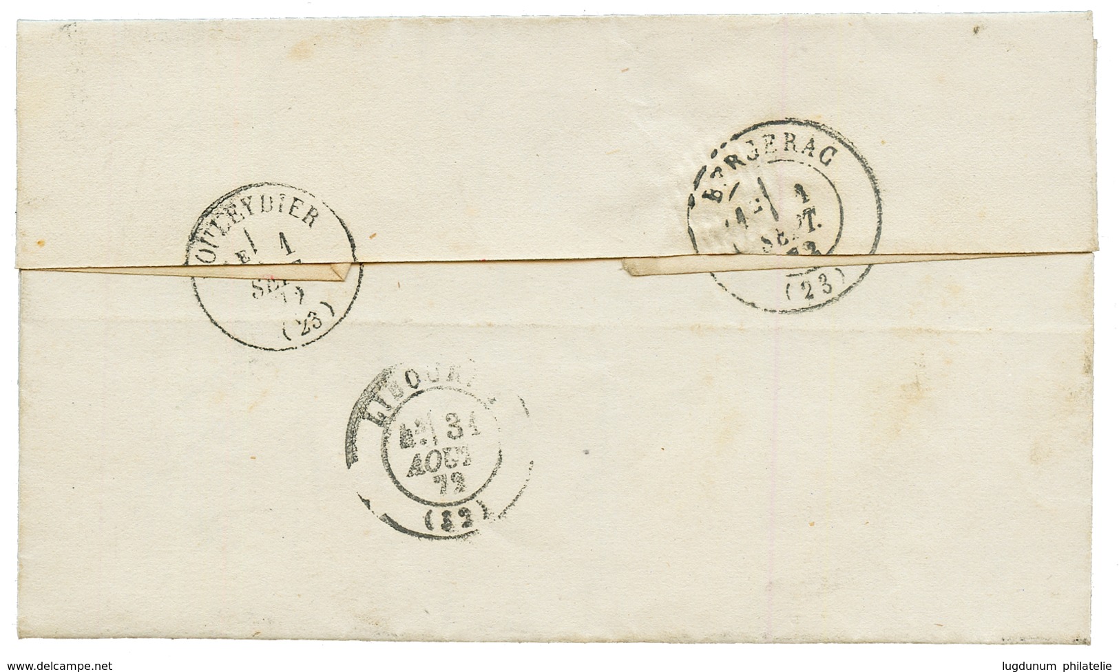 1872 25c (n°60) + Convoyeur VAYRES-GIRONDE / Bx-LIB. Superbe. - Other & Unclassified