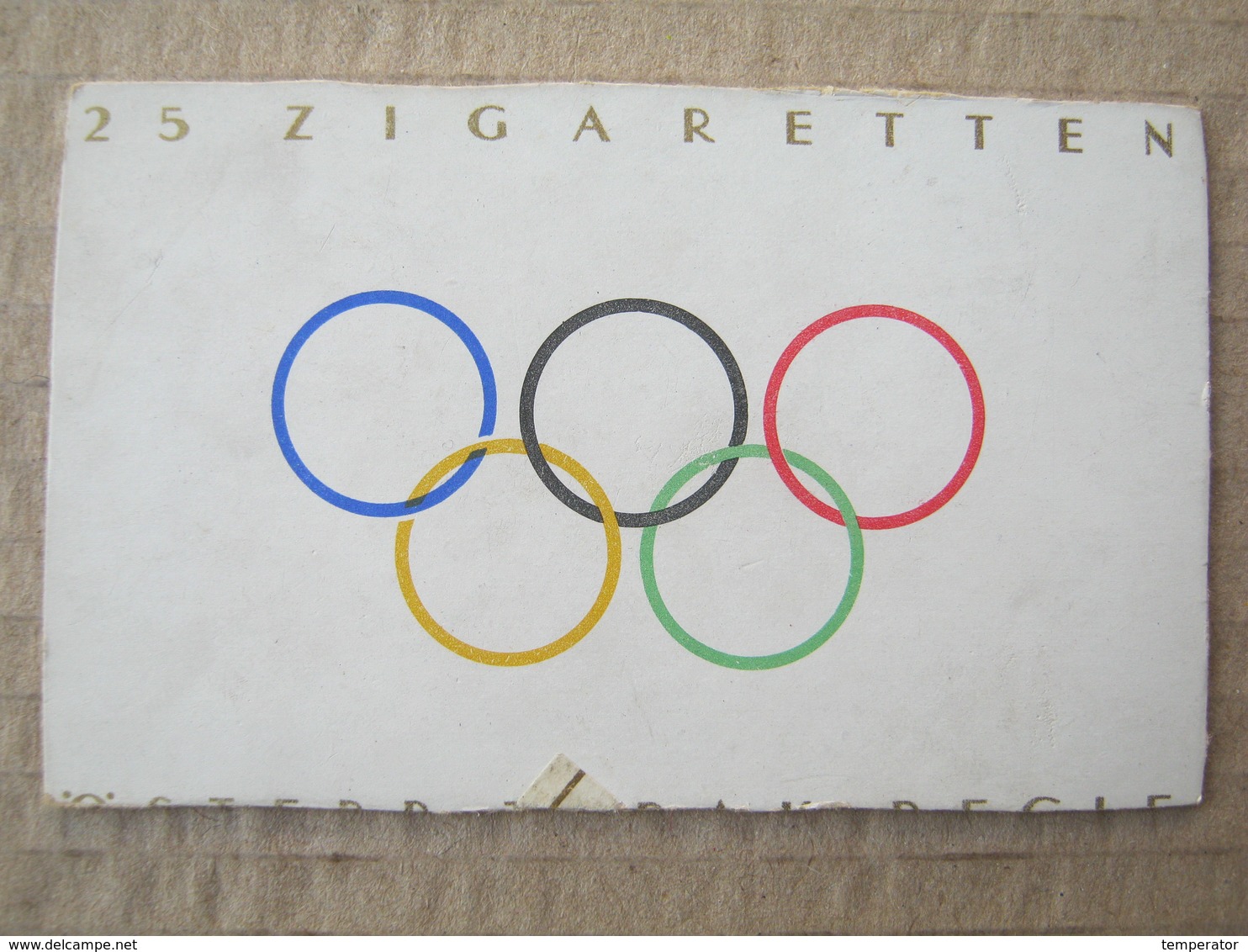 Field Hockey - Olympics / Picture, Clip From A Cigarette Box ( 25 Zigaretten Österr. - Tabak Regie ) - Autres & Non Classés