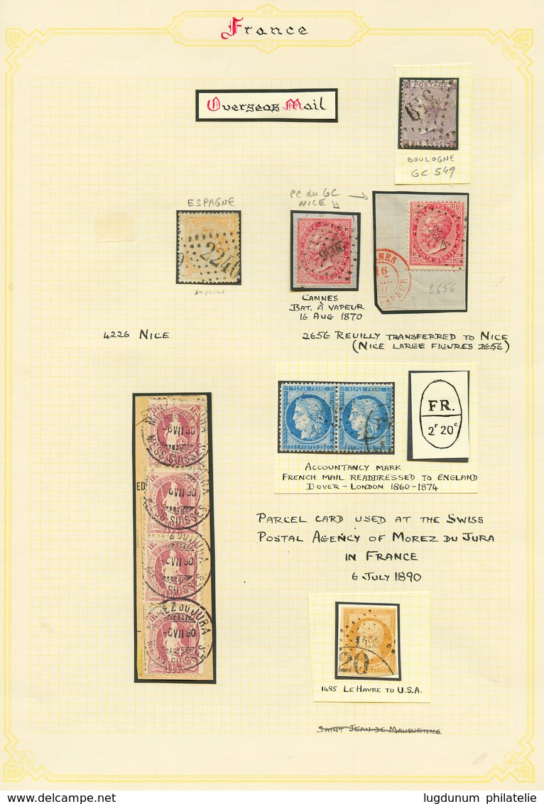 Magnifique Collection D' Oblitérations Maritime Sur 23 Timbres. TB. - Other & Unclassified