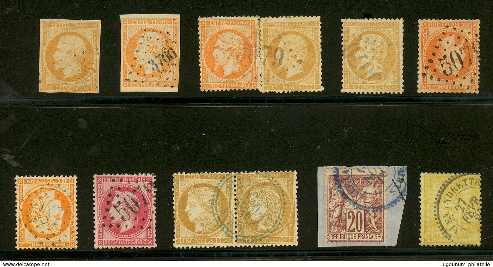 ALEXANDRETTE SYRIE : PC 3766 , GC 5079 & Cad Sur 12 Timbres. TTB. - Other & Unclassified