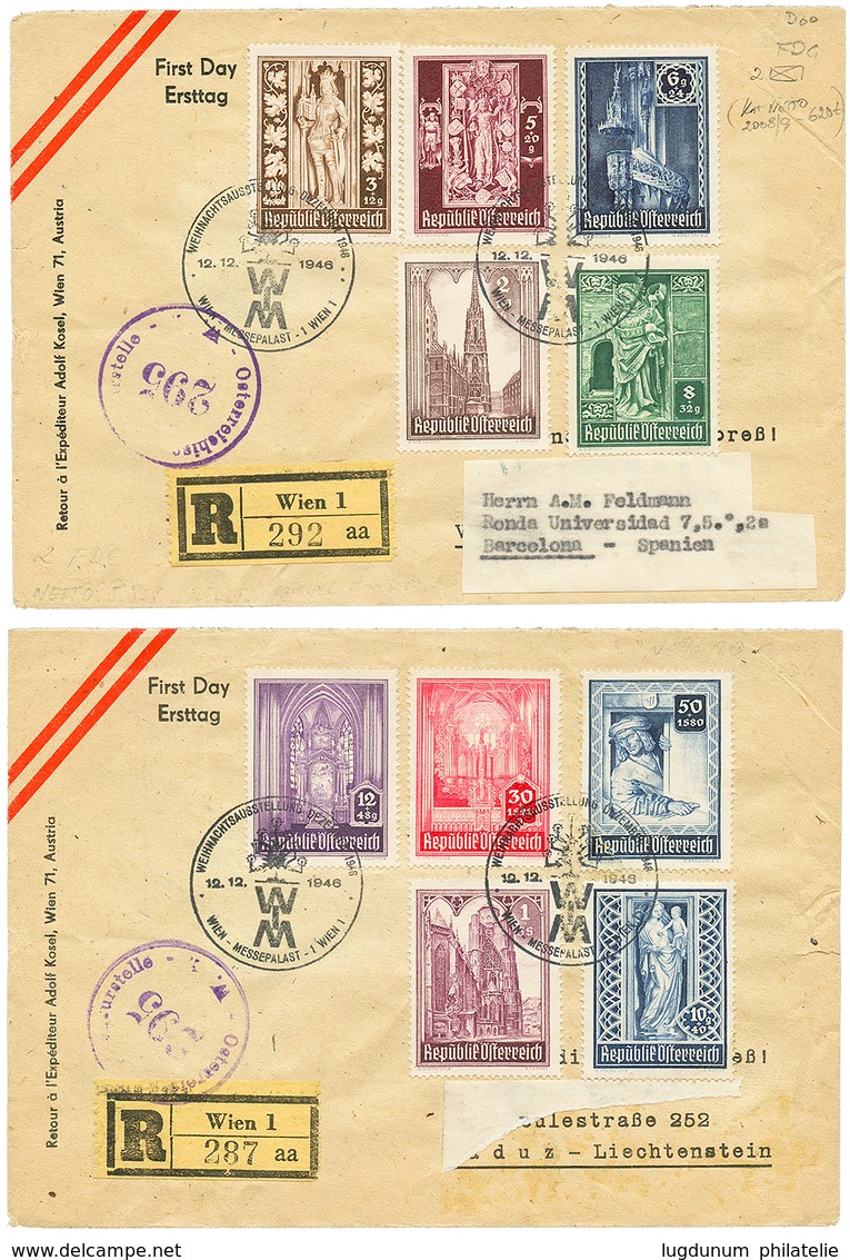 1946 2 FIRST DAY Covers. Vf. - Other & Unclassified