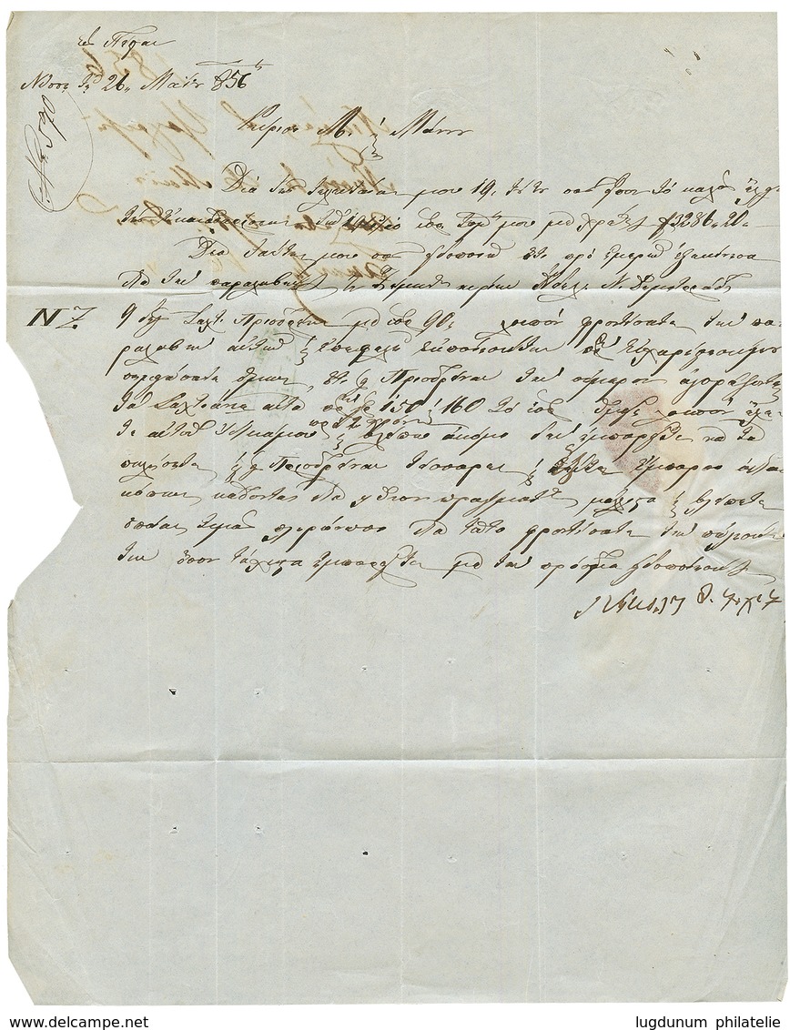 ALEKSINAC SERBIA : 1856 Disinfected Wax Seal ALEKSINAC On Entire Letter From NISH (SERBIA) To PEST. Vvf. - Eastern Austria