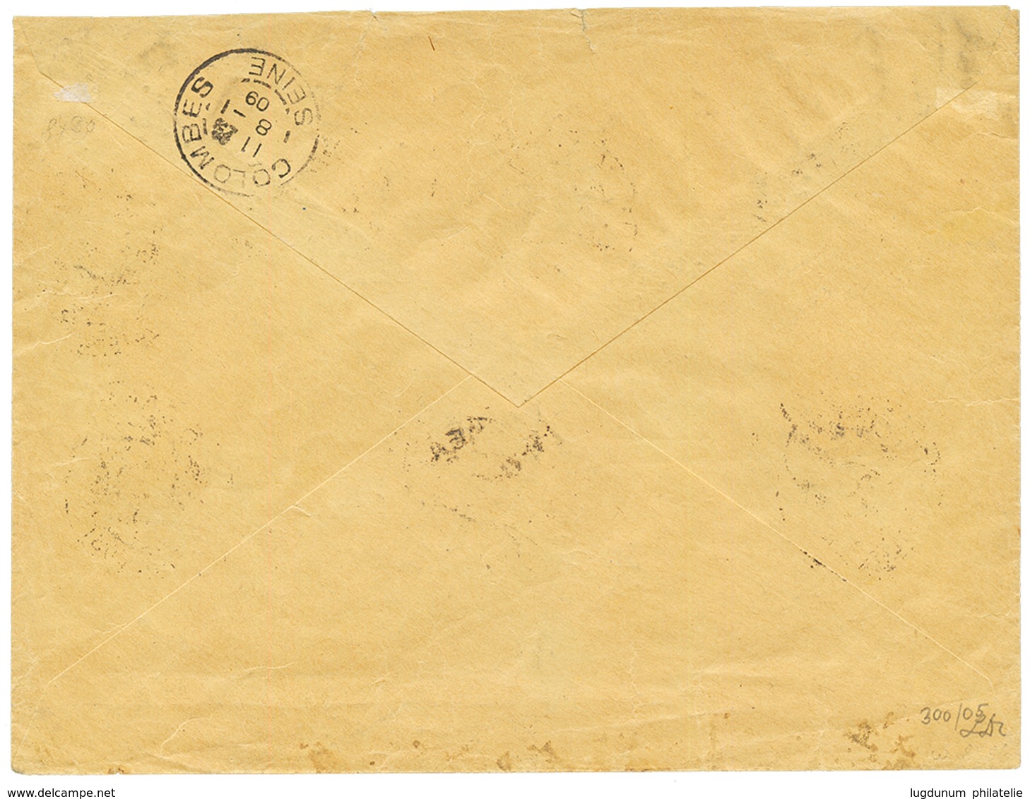 CANEA : 1908 5c To 1 FRANC Canc. CANEA On REGISTERED Envelope To FRANCE. Vvf. - Levant Autrichien