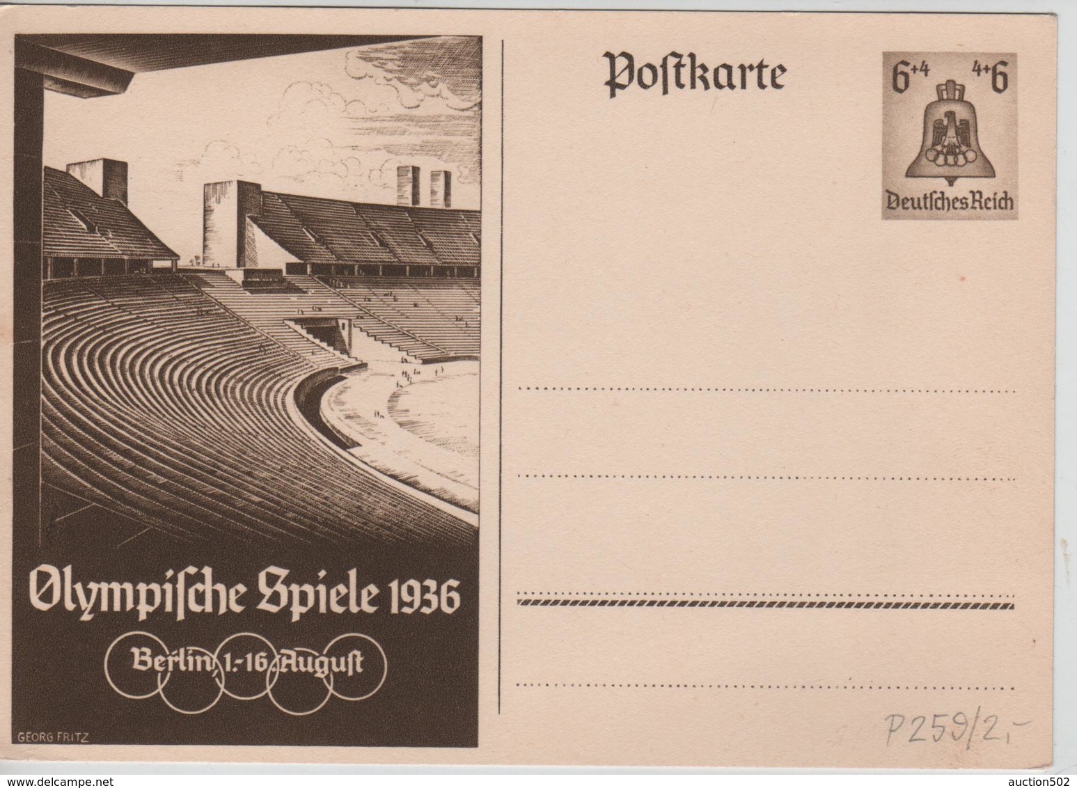 228PR/ Deutsches Reich Ganz.Pk Olympische Spiele 1936 Berlin 1-16 August  MINT - Sommer 1936: Berlin