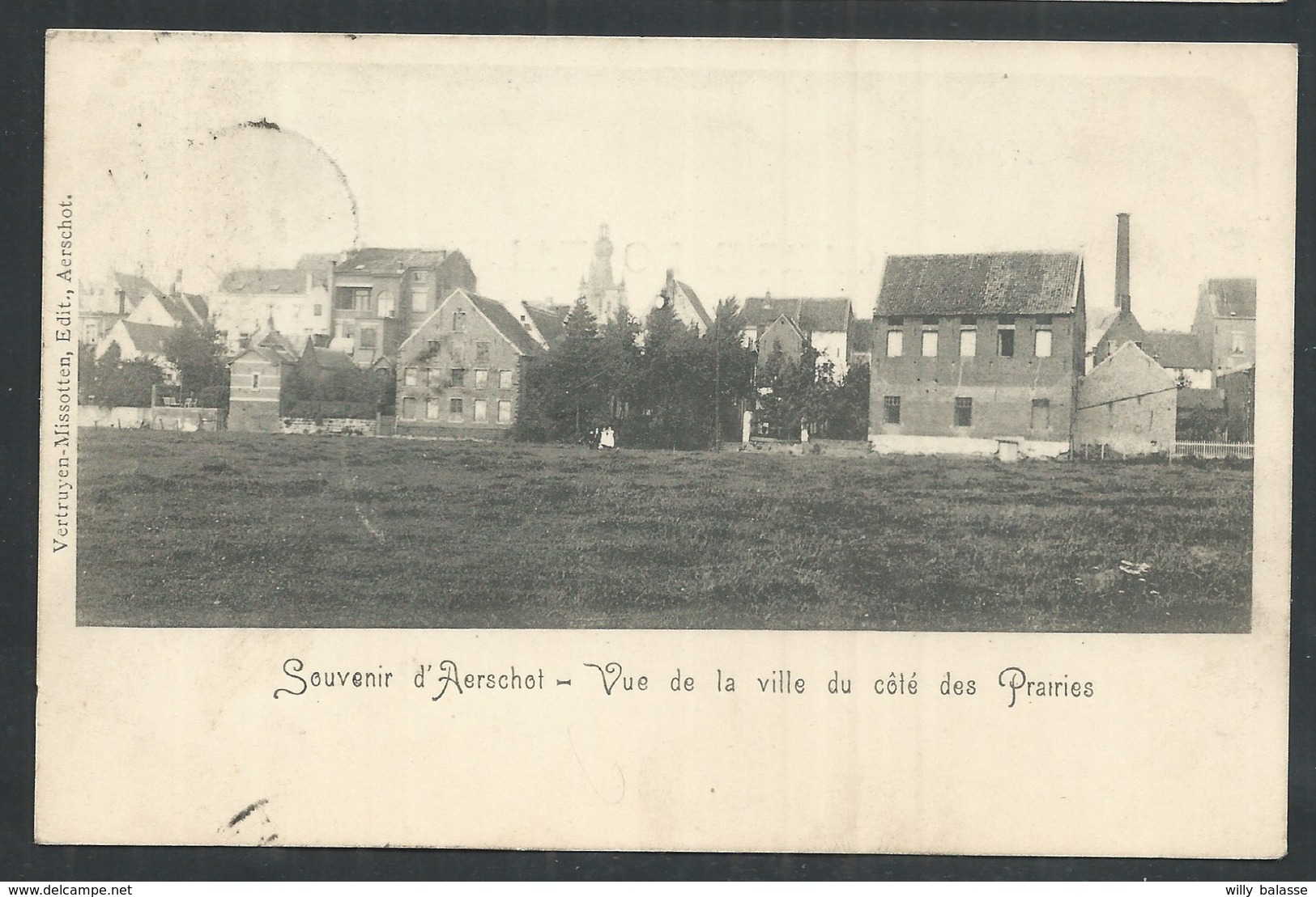 +++ CPA - AARSCHOT- Souvenir D' AERSCHOT - Vue De La Ville Du Côté Des Prairies   // - Aarschot