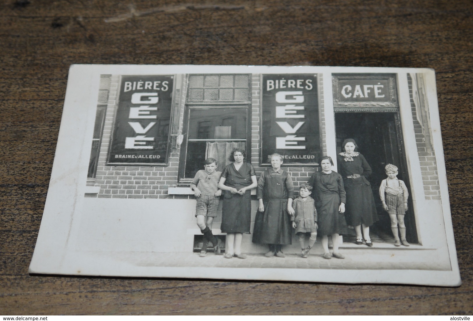 Braine L'alleud Cpa Pk Publi Brasserie GEVE BROUWERIJ BIER Carte Photo Tres Rare - Braine-l'Alleud