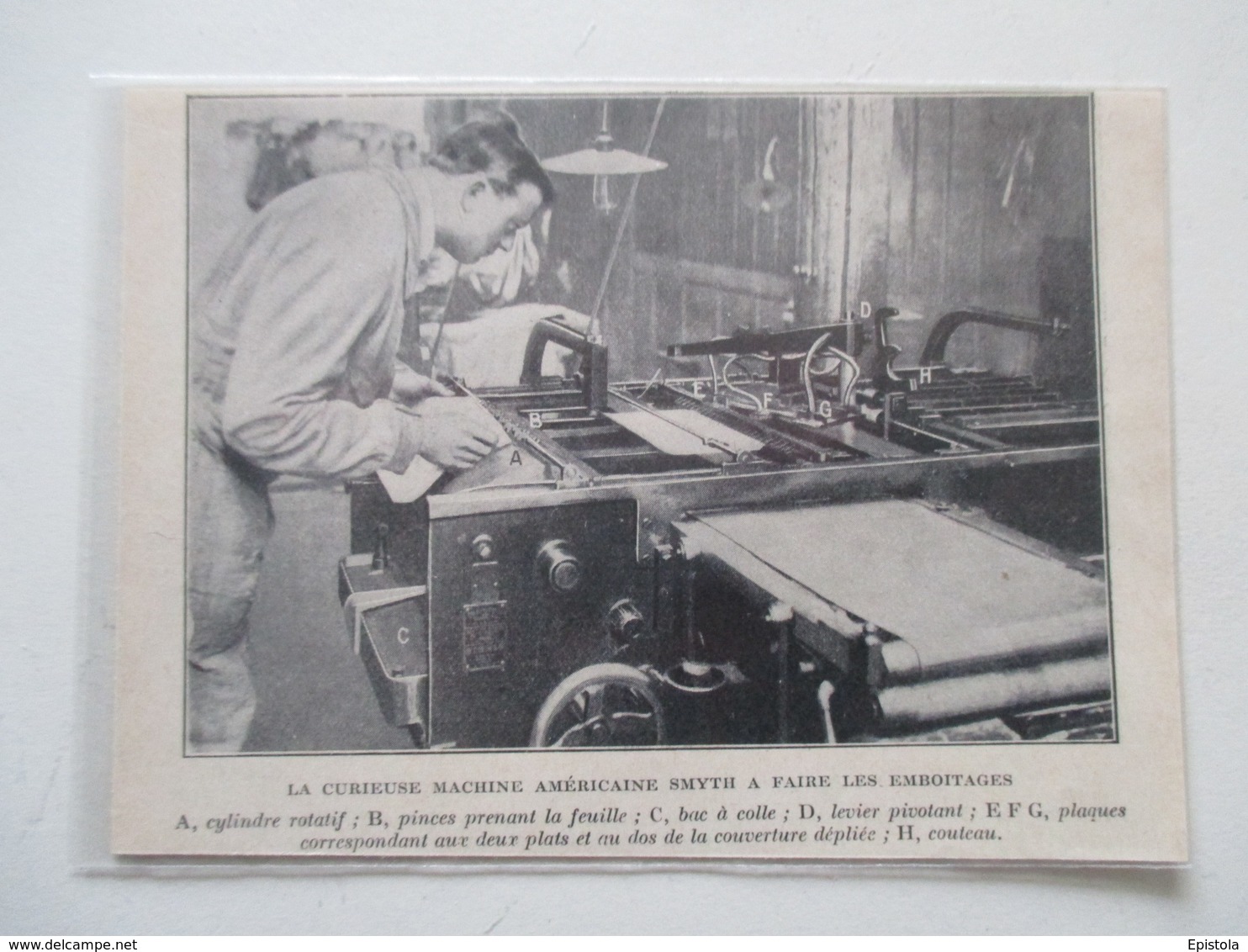 Machine Outil - Machine Américaine "SMYTH" à Emboiter    - Coupure De Presse De 1921 - Andere Toestellen