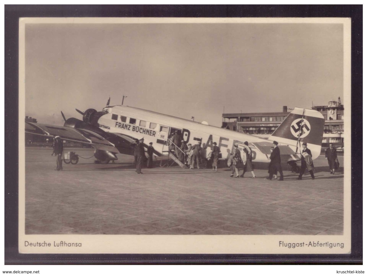 Dt- Reich (W00100) Propagandakarte Dt. Lufthansa,Fluggast Abfertigung Mit GG Marken Und SST  20.4.1944 - Briefe U. Dokumente