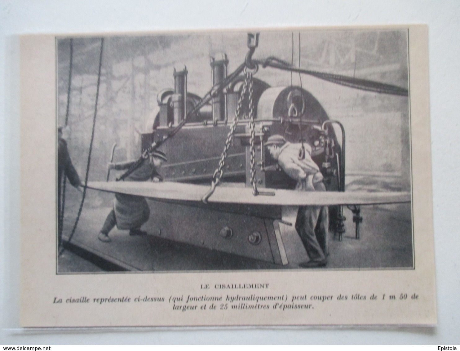 CREUSOT (Saone Et Loire)   GRANDE CISAILLEUSE SCHNEIDER   -  Coupure De Presse De 1928 - Andere Geräte