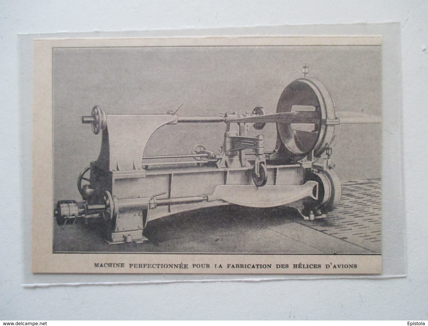 France  - Machine Perfectionnée  Fabrication Des Hélices D'avions    -  Coupure De Presse De 1922 - Autres & Non Classés