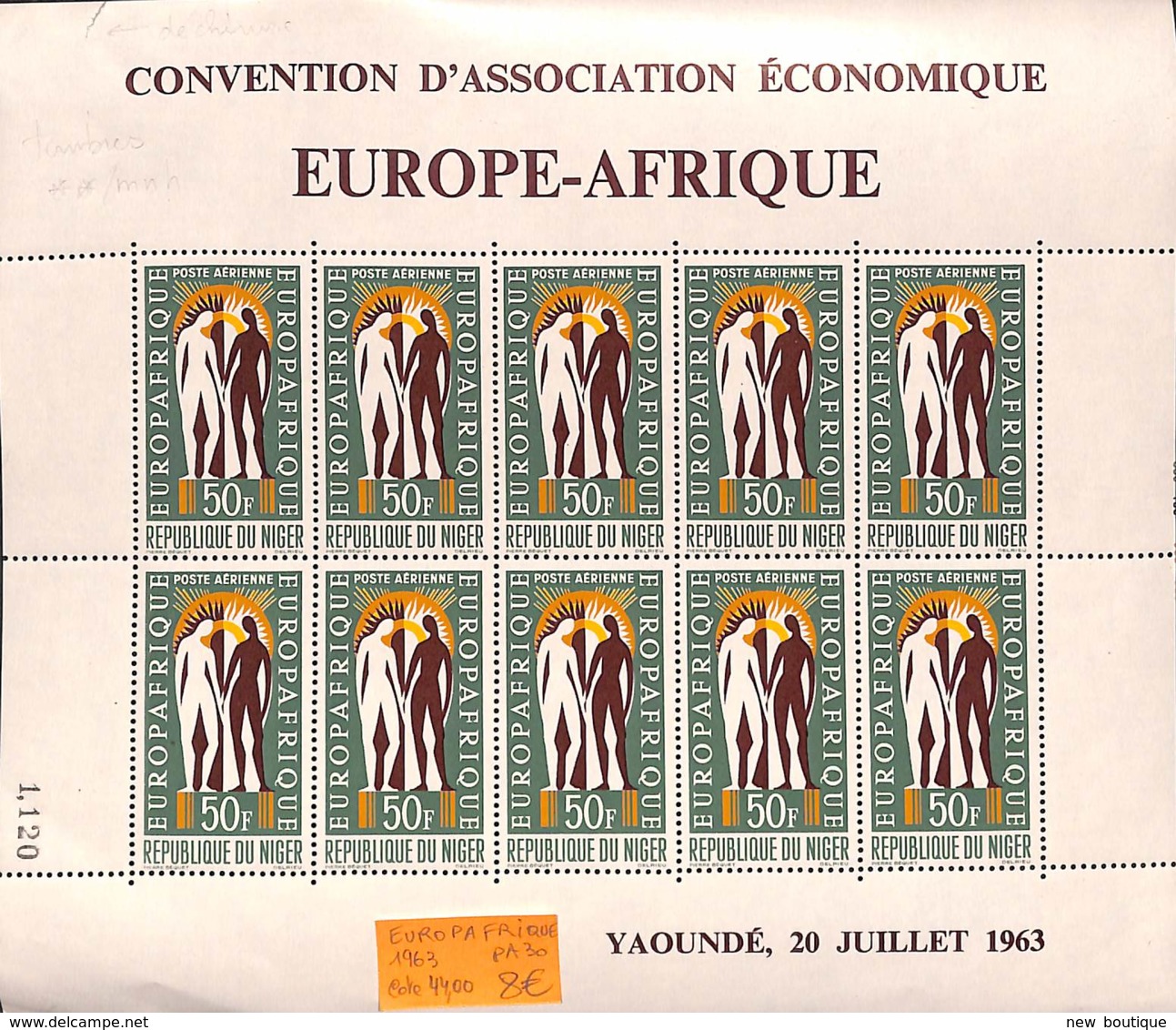 NN - NB - [99075]TB//**/Mnh-c:44e-NN - Niger 1963 - PA30, EuropAfrique - Niger (1960-...)