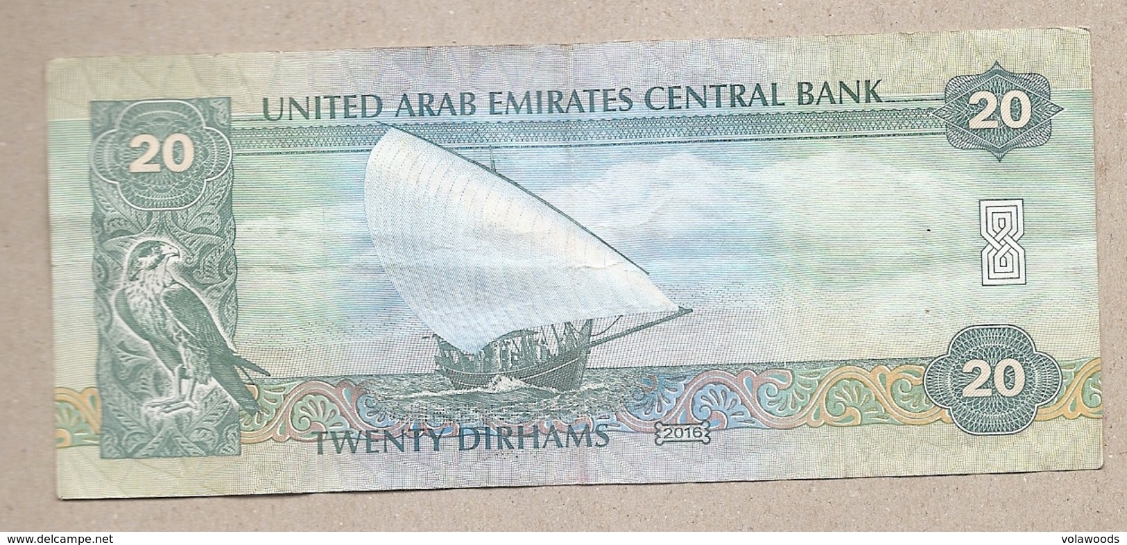 Emirati Arabi Uniti - Banconota Circolata Da 20 Dirhams P-28d - 2016 - Ver. Arab. Emirate