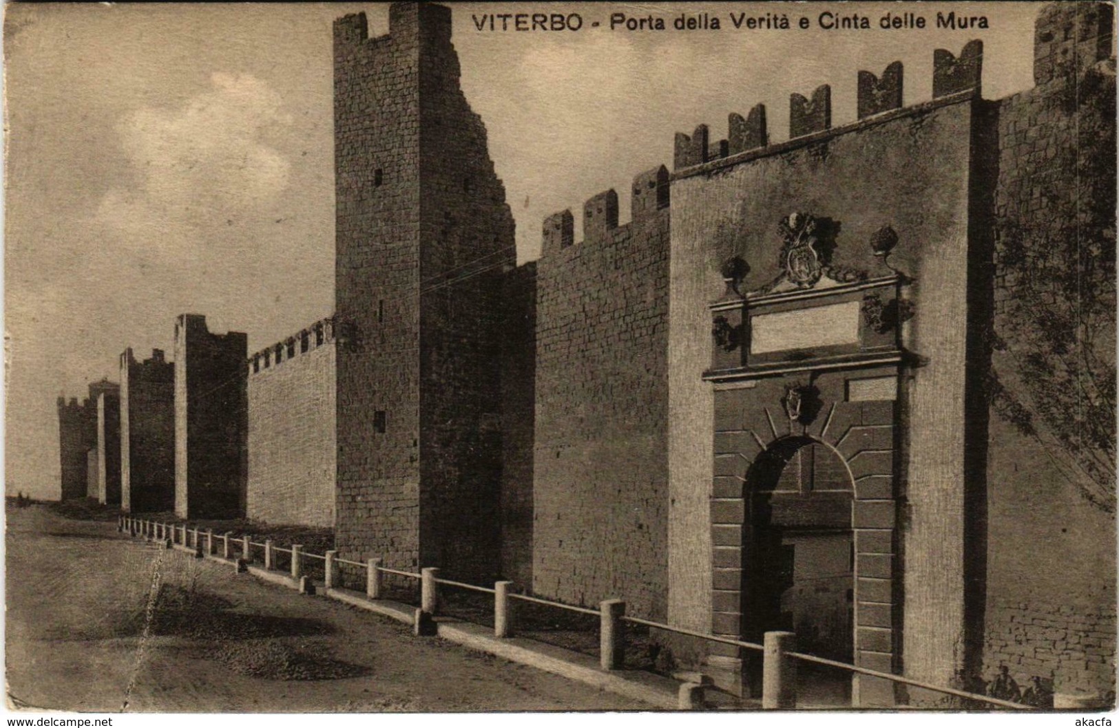 CPA VITERBO Porta Della Veritá A Cinta Delle Mura ITALY (800536) - Viterbo