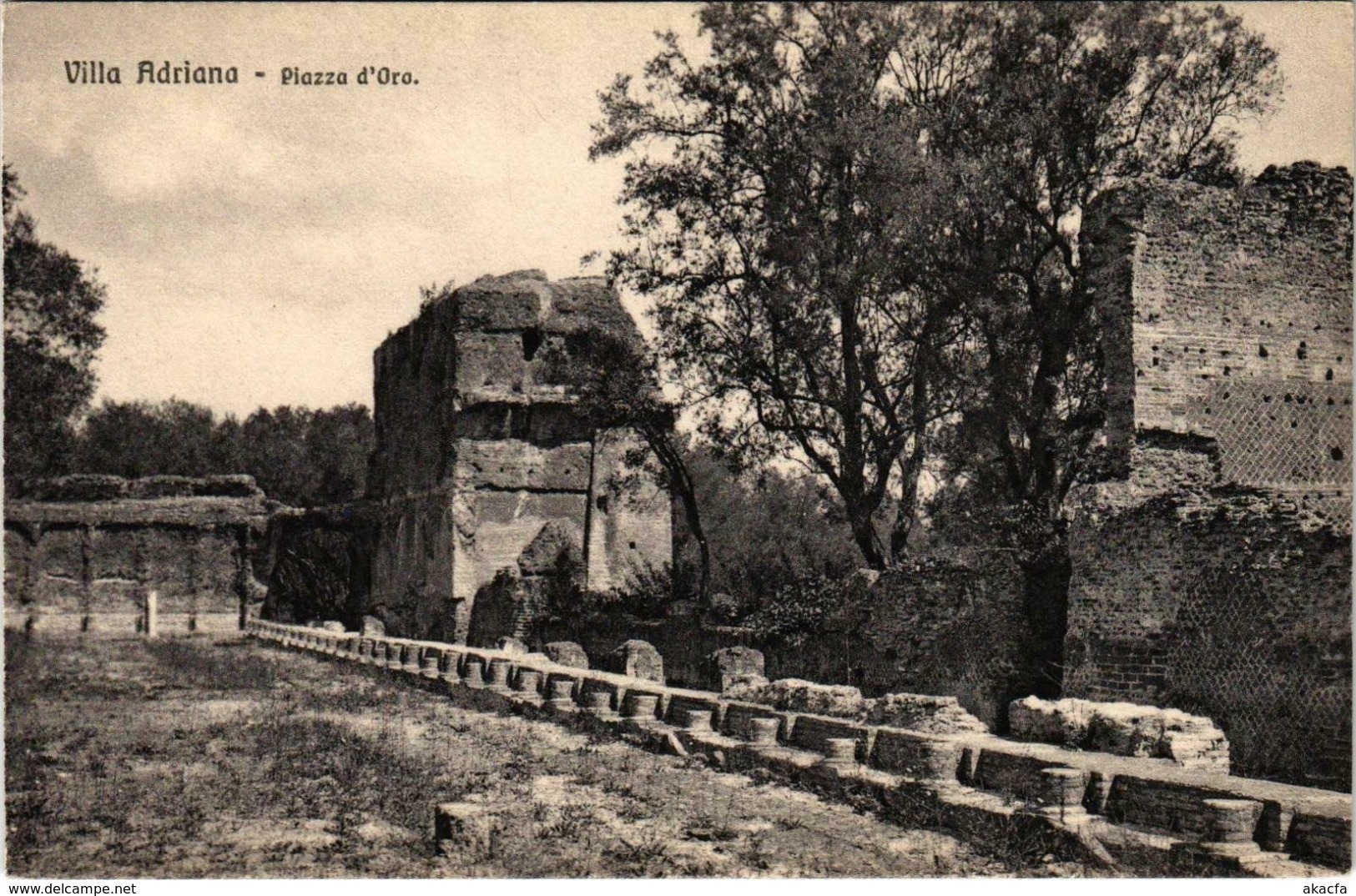 CPA VILLA ADRIANA Piazza D'Ora ITALY (801311) - Altri & Non Classificati