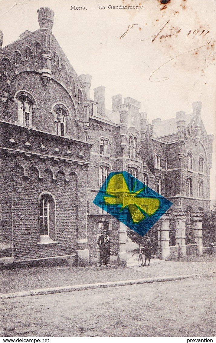 MONS - La Gendarmerie - Carte Circulé En 1911 - Mons