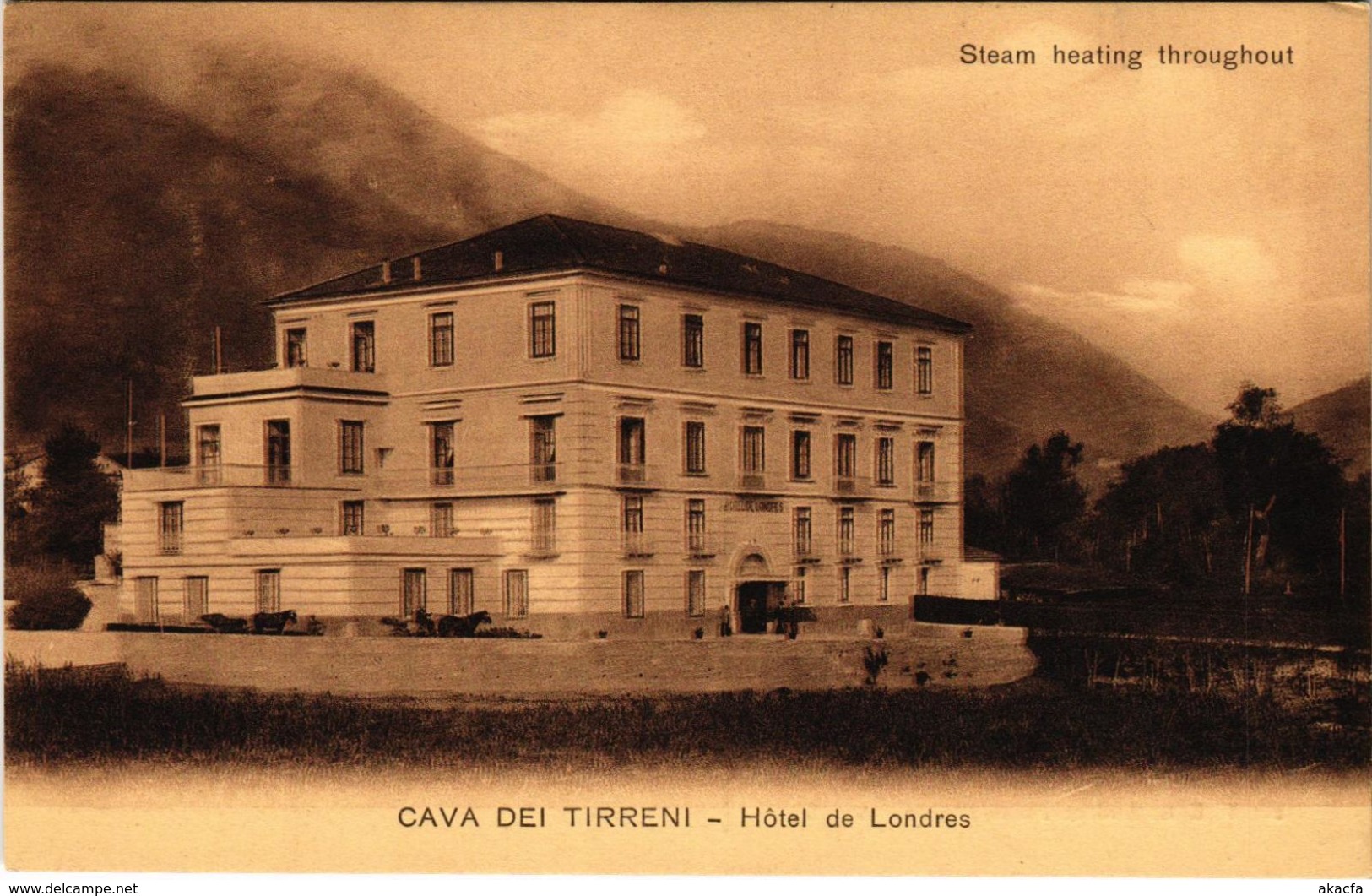 CPA Saluti Da Cava Dei Tirreni Hotel De Londres ITALY (802640) - Cava De' Tirreni