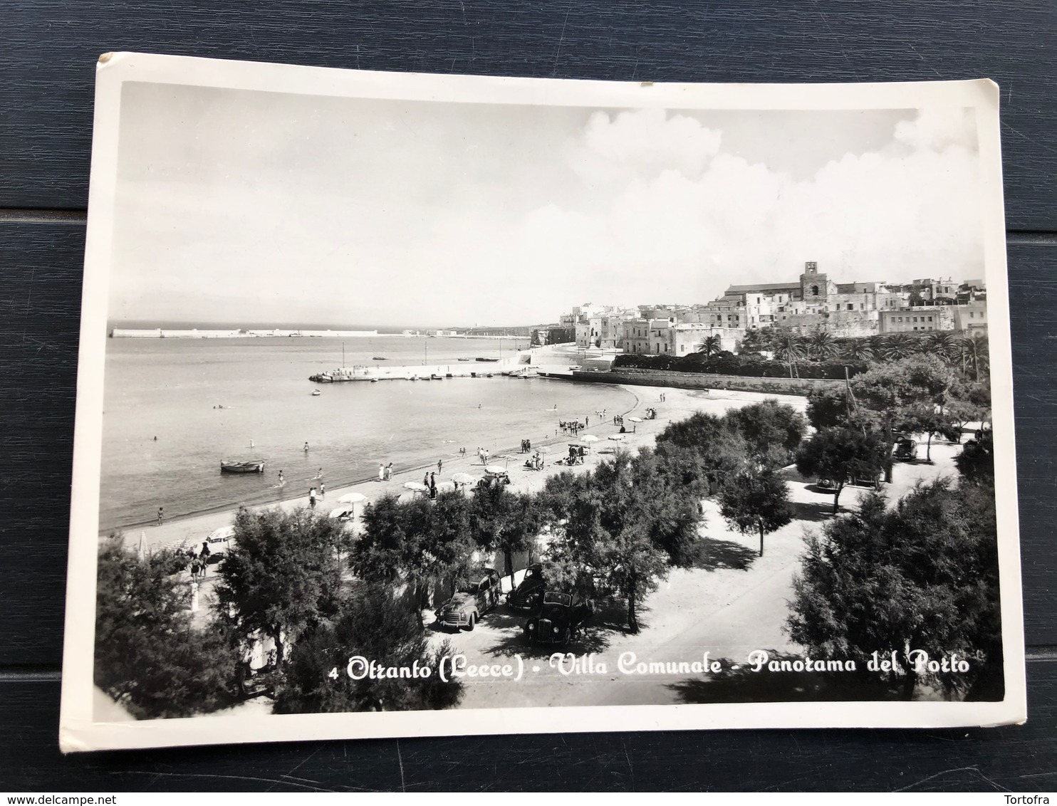 OTRANTO ( LECCE ) VILLA COMUNALE  PANORAMA DEL PORTO  1956 - Lecce