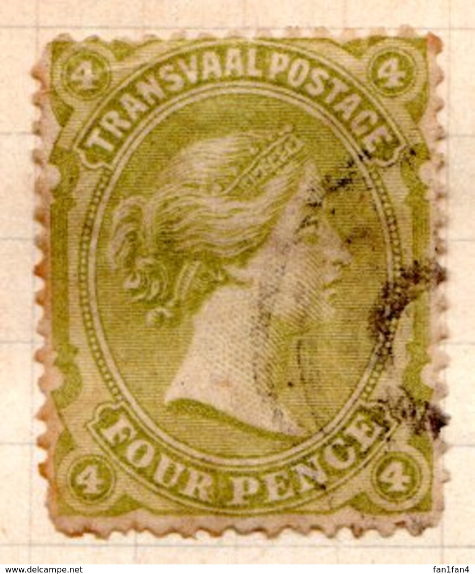 TRANSVAAL - (Occupation Anglaise Pendant La 1ère Guerre Anglo-boër) - 1878-80 - N° 64 - 4 P. Vert-olive - Transvaal (1870-1909)