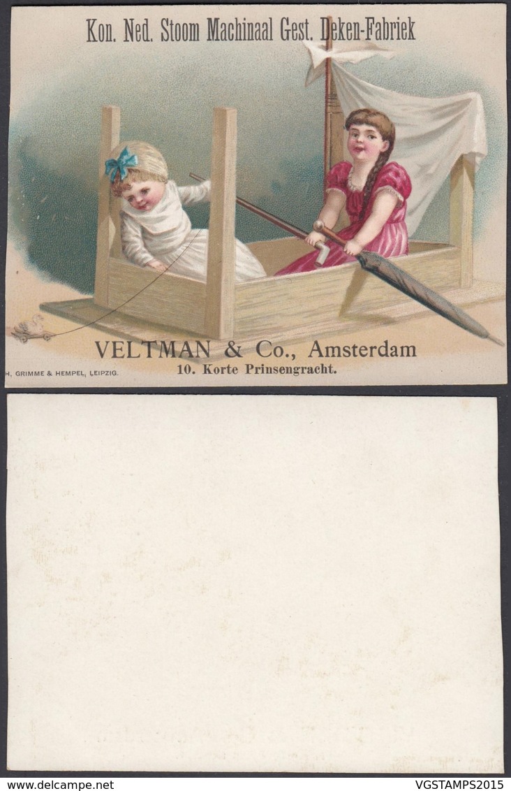 Chromo Publicitaire: Veltman & Co., Amsterdam -Usine De Couvertures.................. (VG) DC6865 - Other & Unclassified