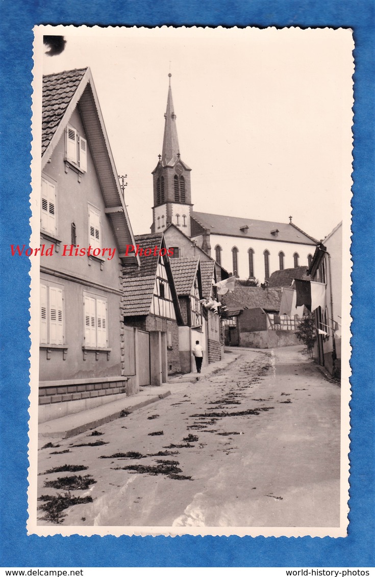 Photo Ancienne Snapshot - Ville à Situer - ALSACE ? ALLEMAGNE ? - Eglise - Architecture Strasbourg ? Colmar ? Mulhouse ? - Lieux