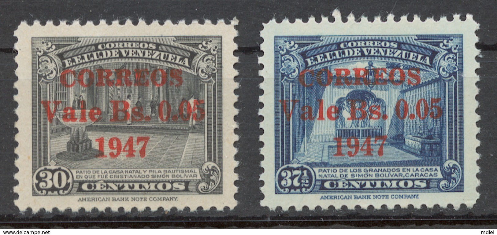 Venezuela 1947 Mi# 500-01** DEFINITIVES - Venezuela