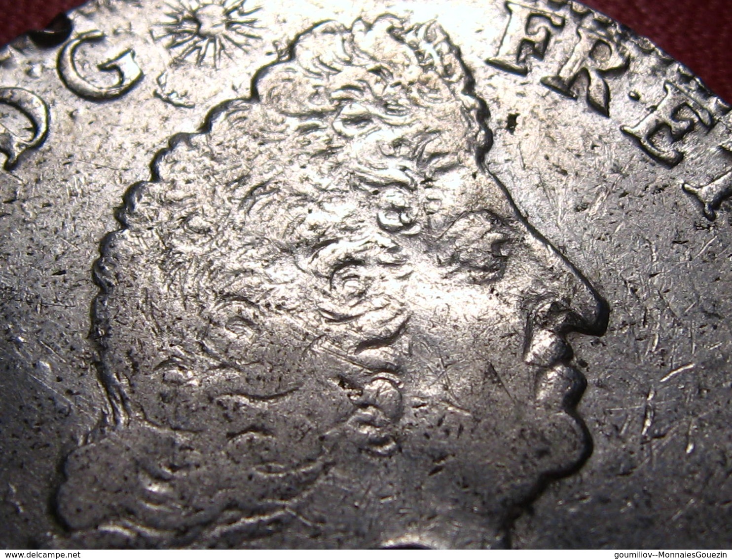 France - Écu aux Palmes 1694 L Bayonne Louis XIV 8062