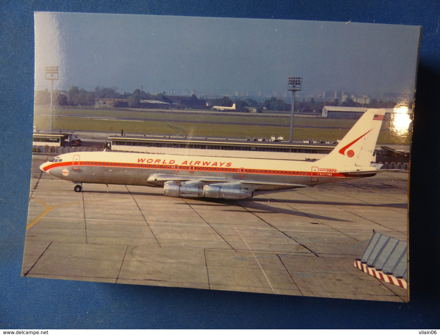 WORLD AIRWAYS   B 707 373C   N372WA     /   Collection Vilain N°1198 - 1946-....: Ere Moderne