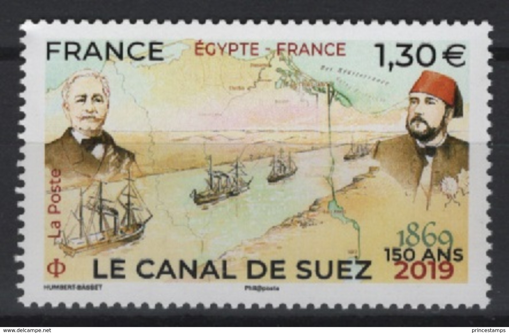 France (2019) - Set - /  Egypt Joint Issue - Suez Channel - Ships - Bateaux - Schiffe - Emissions Communes