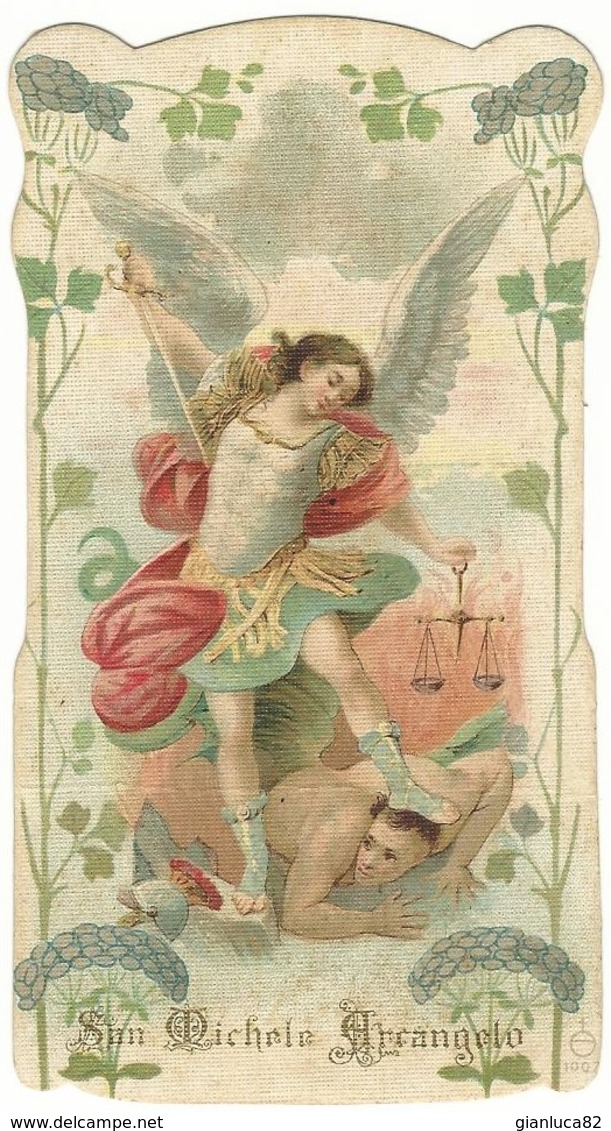 Lotto N. 3 Santini Fustellati San Michele Arcangelo Con Orazione (387-388, 392) - Devotion Images