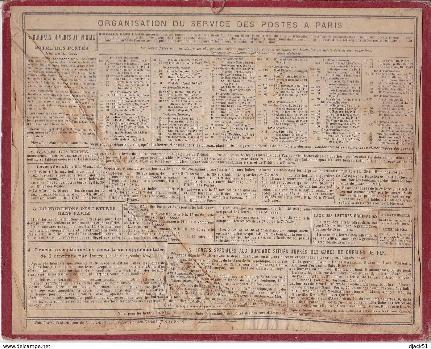 Calendrier 1909 ALMANACH Des Postes Et DesTélégraphes / LE DIABOLO - Grand Format : 1901-20