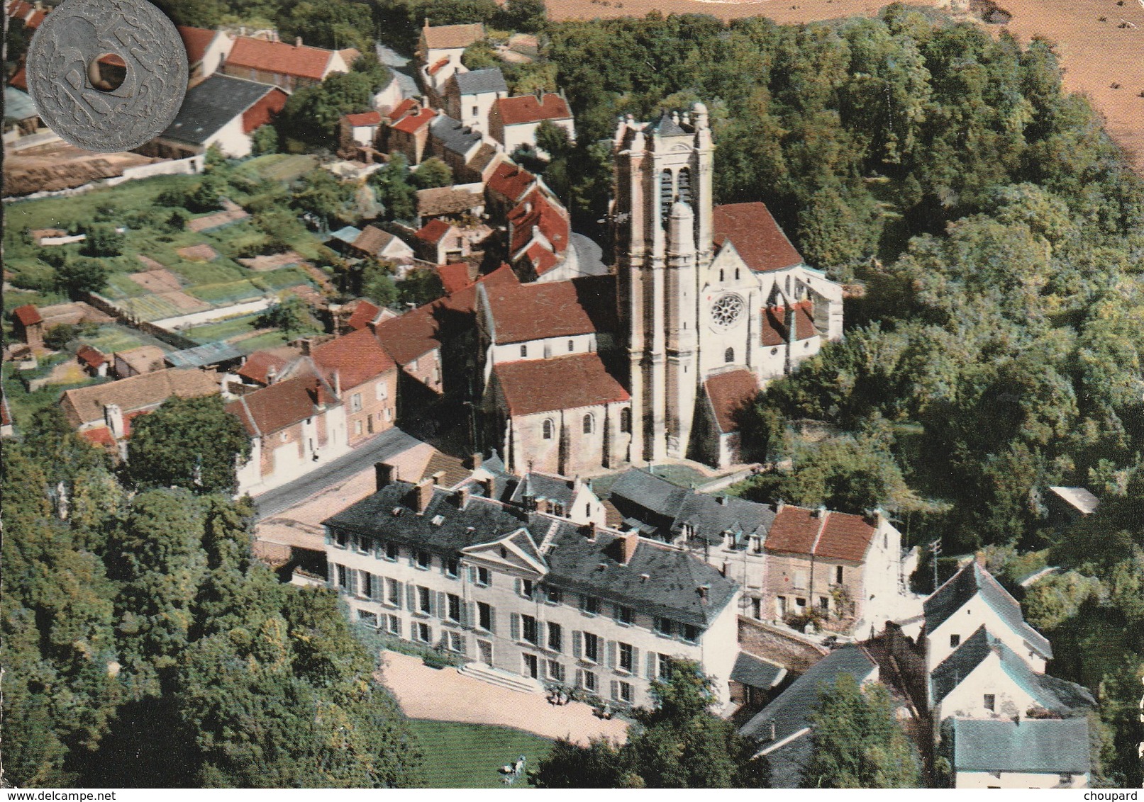 95 - Très Belle Carte Postale Semi Moderne Dentelée De   CHARS    Vue Aérienne - Chars