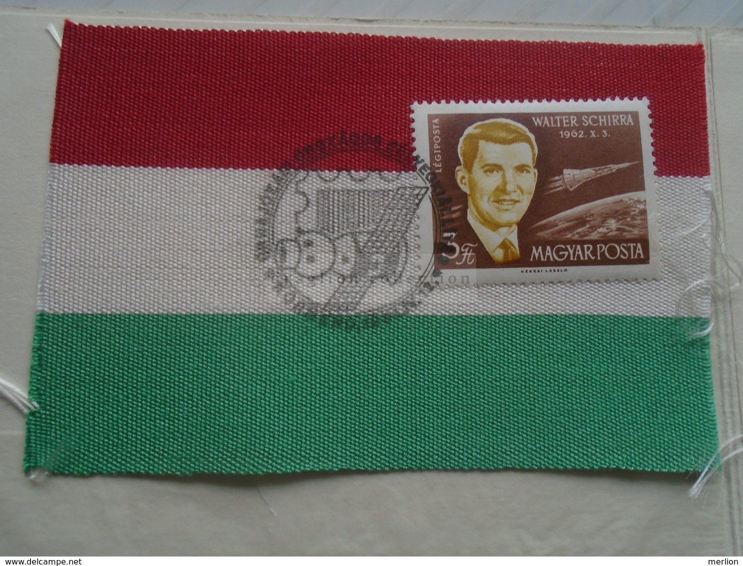 ZA269.3  MABEOSZ   Stamps Cancelled With Special Postmark  On Hungarian Flag Material Ca 1962 - Other & Unclassified