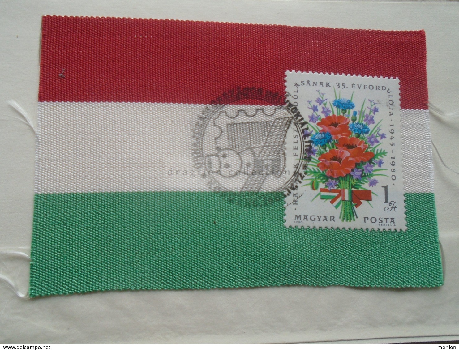 ZA269.3  MABEOSZ   Stamps Cancelled With Special Postmark  On Hungarian Flag Material Ca 1962 - Otros & Sin Clasificación