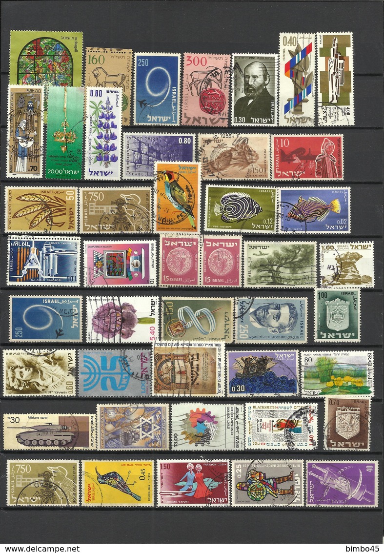LOT STAMPS ISRAEL --USED ( 3 ) - Collections, Lots & Series