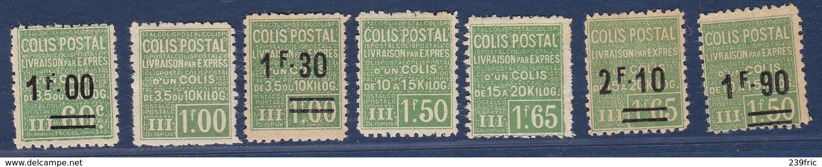 COLIS POSTAUX  YT65 A 71* SAUF LE YT70 NSG  COTE YT 312E - Mint/Hinged