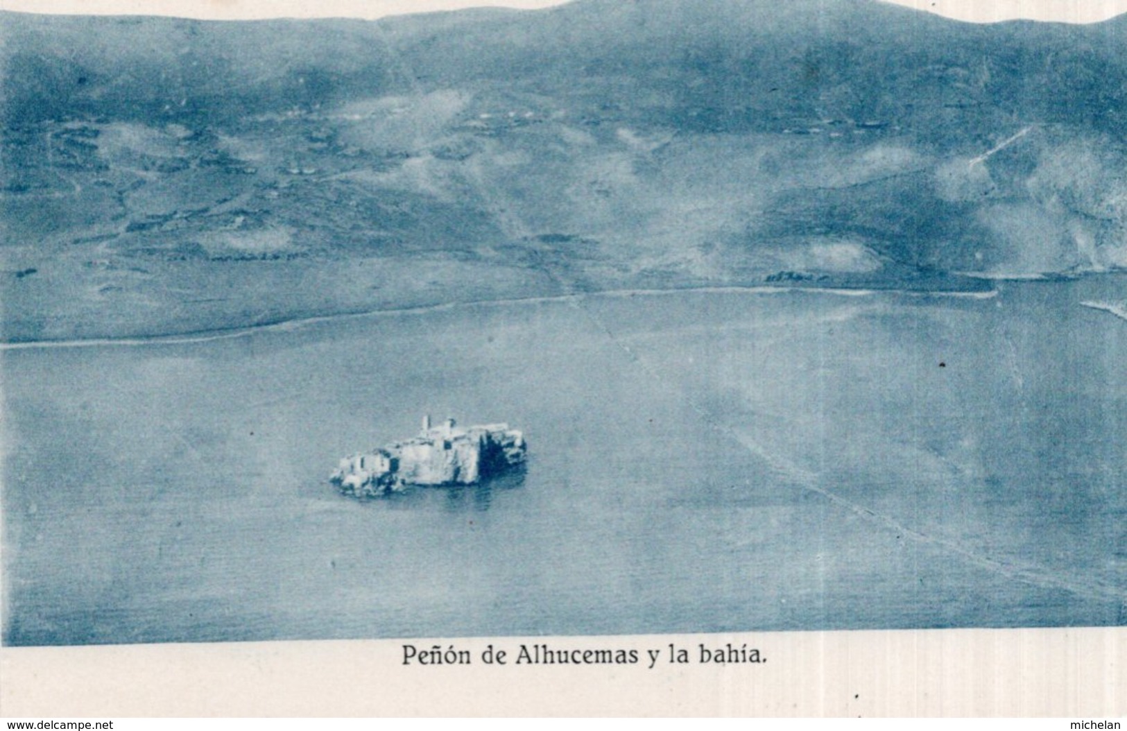 CPA   ESPAGNE   PONON DE ALHUCEMAS Y LA BAHIA - Peñón De Alhucemas