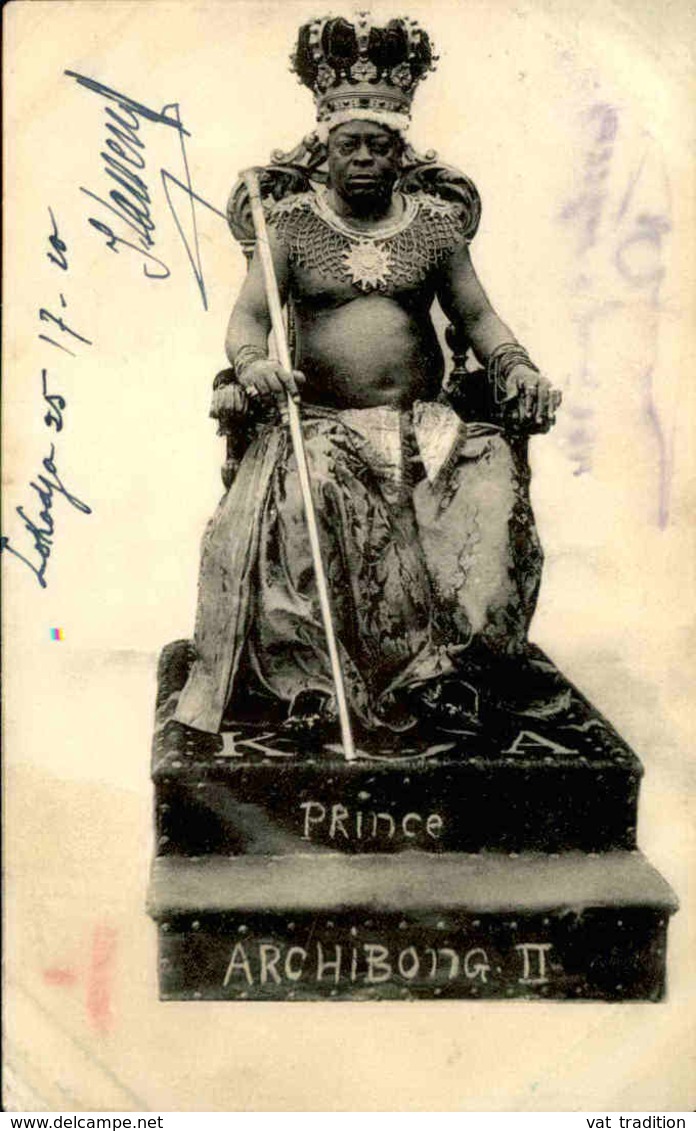 NIGERIA - Carte Postale - Prince Archibong II Sur Son Trône - L 53208 - Nigeria