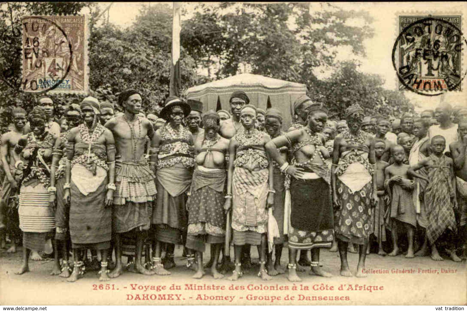 DAHOMEY - Carte Postale - Visite Du Ministre Des Colonies à Abomey - Groupe De Danseuses - L 53218 - Dahomey