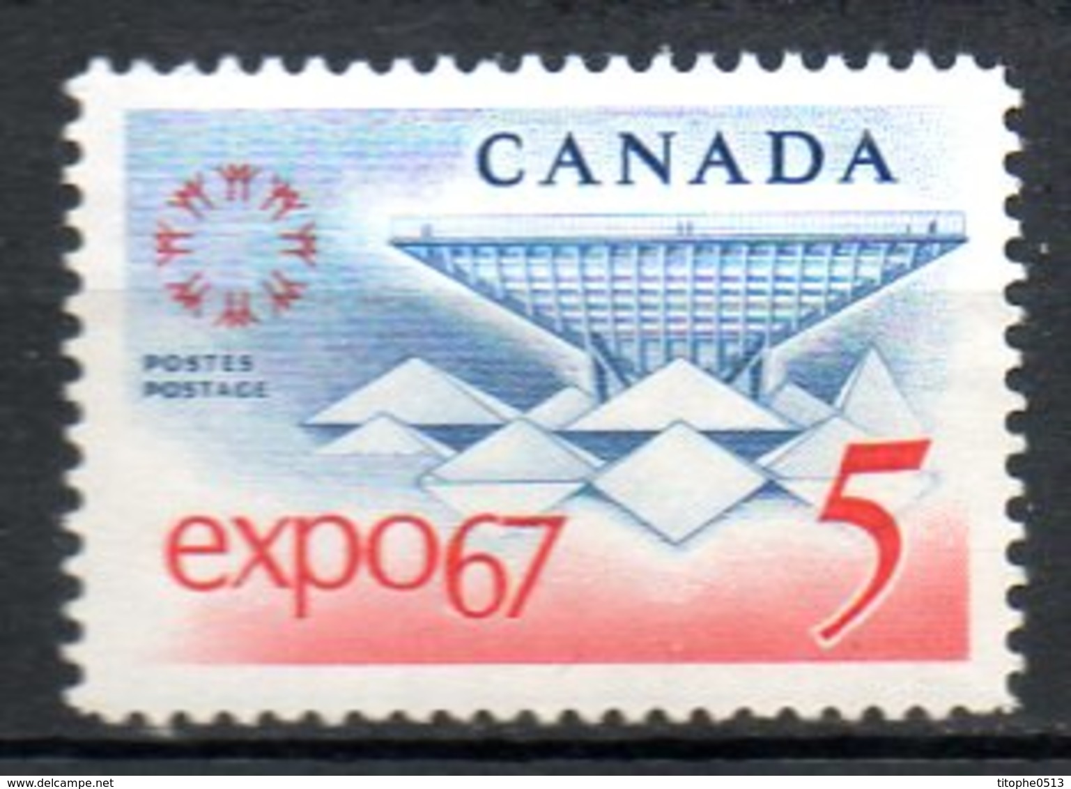 CANADA. N°390 Oblitéré De 1967. Expo'67. - 1967 – Montréal (Canada)