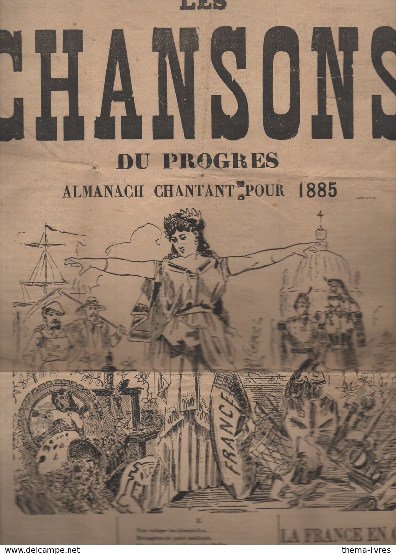 LES CHANSONS DU PROGRES, Almanach Chantant Pour 1885 (FGF 059) - Unclassified